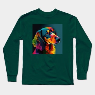 Pop Art Dachshund Dog Long Sleeve T-Shirt